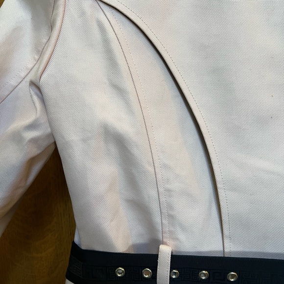 Versace Women's Light Pink and Black Trench Coat - Picture 8 of 8